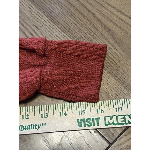 Pretty Chicago Burnt Orange Sweater Size Small Boho Career Preppy Modern‎ - Picture 6 of 10